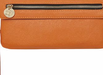 Dorothy Perkins Womens Orange foldover wristlet- Orange DP18397974