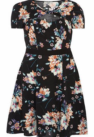 Dorothy Perkins Womens Oriental Floral Day Dress- Multi Colour