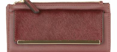 Dorothy Perkins Womens Oxblood ponyfur wallet- Red DP18376332