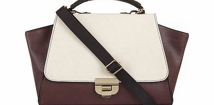 Dorothy Perkins Womens Oxblood wing lock satchel- Red DP18388532