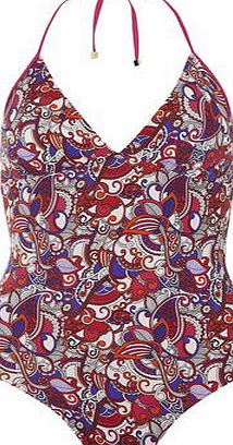 Dorothy Perkins Womens Paisley Print Secret Support Swimsuit-