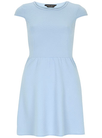 Womens Pale blue textured dress- Blue DP56346021