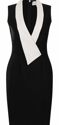 Dorothy Perkins Womens Paper Dolls Black Cross Over Front Dress-