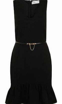 Dorothy Perkins Womens Paper Dolls Black textured bodycon dress-