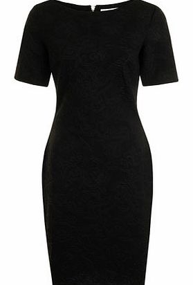 Dorothy Perkins Womens Paper Dolls Black textured dress- Black