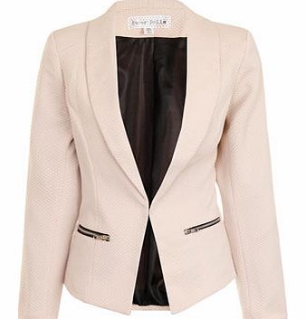 Dorothy Perkins Womens Paper Dolls Cream textured jacket- Cream