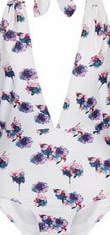 Dorothy Perkins Womens Paper Dolls Floral Blackless Swimsuit- Fl