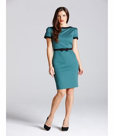 Dorothy Perkins Womens Paper Dolls Green and Black Textured