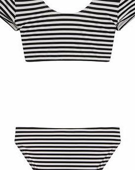 Dorothy Perkins Womens Paper Dolls Monochrome Frill Sleeve