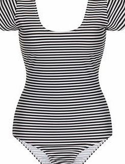 Dorothy Perkins Womens Paper Dolls Monochrome V Back Swimsuit-