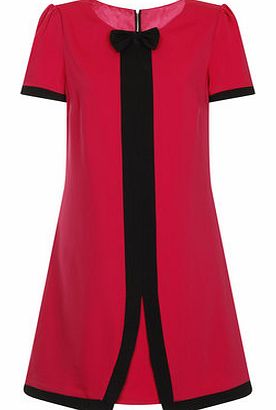 Dorothy Perkins Womens Paper Dolls Pink and Black Trim Tunic-
