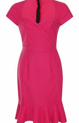 Dorothy Perkins Womens Paper Dolls Pink Sweetheart Frill Dress-