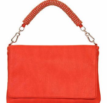 Dorothy Perkins Womens Paper Dolls Red Woven Strap Bag- Red