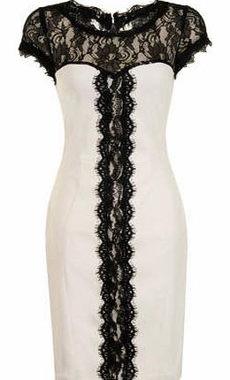 Dorothy Perkins Womens Paper Dolls Tall Cream And Black Lace