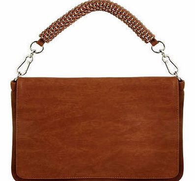 Womens Paper Dolls Tan Woven Strap Bag- Brown