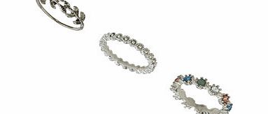 Dorothy Perkins Womens Pastel Stacking Rings- Pastel Mix