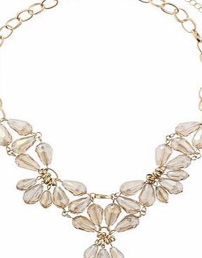Dorothy Perkins Womens Peach Beaded Necklace- Pink DP49815479