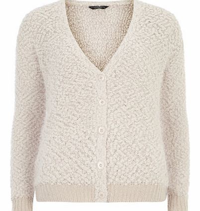 Dorothy Perkins Womens Peach Pom Pom Cardigan- Nude DP55146022