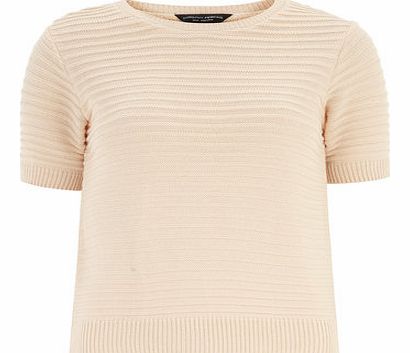 Dorothy Perkins Womens Peach Textured Tee Jumper- Pink DP55159573