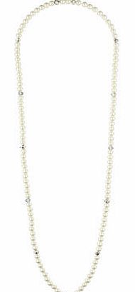 Dorothy Perkins Womens Pearl And Bead Necklace- Cream DP49814213