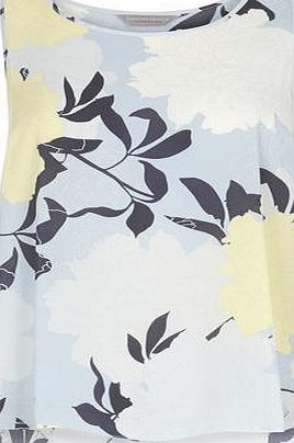 Dorothy Perkins Womens Petite blue/yellow cami- Blue DP79877010