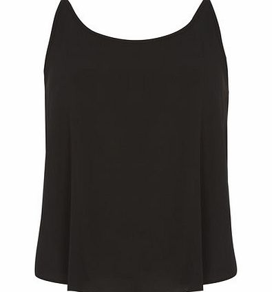Dorothy Perkins Womens Petite built up cami top- Black DP79296901