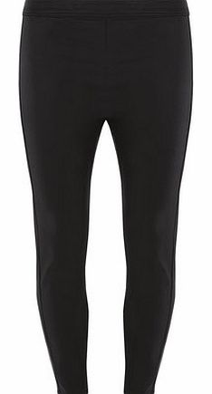 Dorothy Perkins Womens Petite coated Lyla tube pants- Black