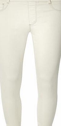 Dorothy Perkins Womens Petite ecru Eden capri Jeggings- White