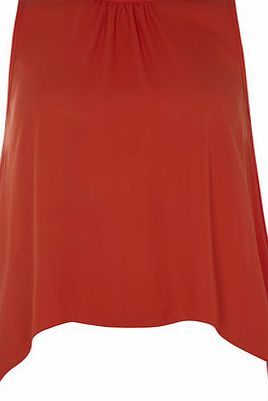 Dorothy Perkins Womens Petite high neck top- Red DP79860312