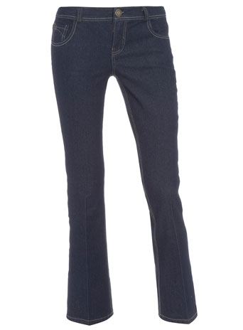 Womens Petite indigo bootcut jeans- Blue