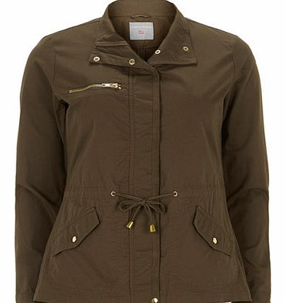 Dorothy Perkins Womens Petite Khaki Safari Jacket- Khaki