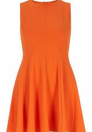 Dorothy Perkins Womens Petite orange crepe dress- Orange