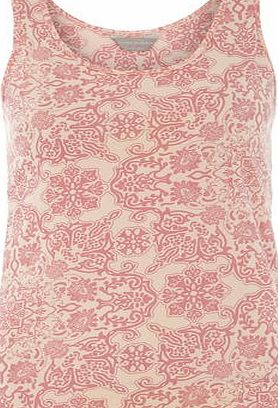 Dorothy Perkins Womens Petite paisley printed vest top- Coral