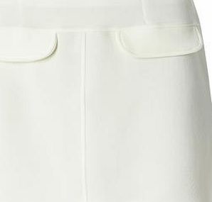 Dorothy Perkins Womens Petite pocket A-line skirt- White