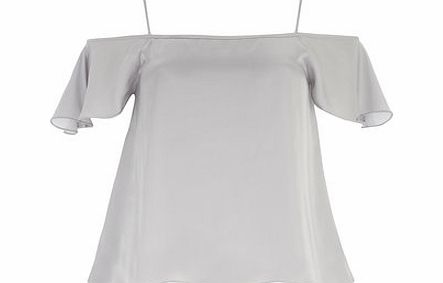 Dorothy Perkins Womens Petite silver gypsy top- Silver DP79289160