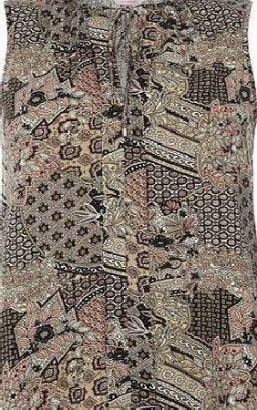 Dorothy Perkins Womens Petite stone/peach boho shirt- Nude