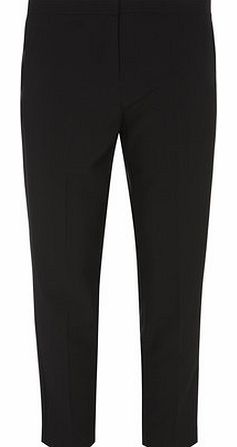 Dorothy Perkins Womens Petite straight leg trousers- Black