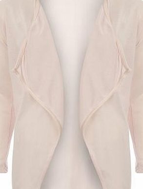 Dorothy Perkins Womens Petite waterfall cardigan- Pink DP79865915