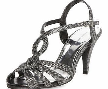 Dorothy Perkins Womens Pewter shimmer sandals- Pewter DP22258222