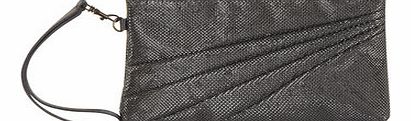 Dorothy Perkins Womens Pewter shimmer wristlet bag- Pewter
