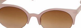 Dorothy Perkins Womens Pink Dalston Round Sunglasses- Pink