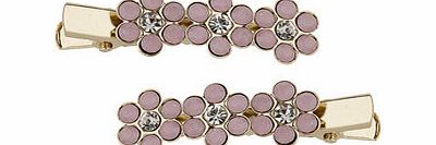Dorothy Perkins Womens Pink Flower Hair Clip- Pastel Mix