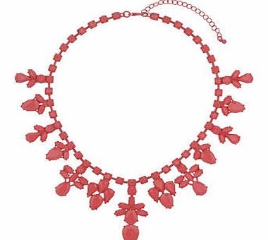 Dorothy Perkins Womens Pink Flower Short Necklace- Pink DP49814428