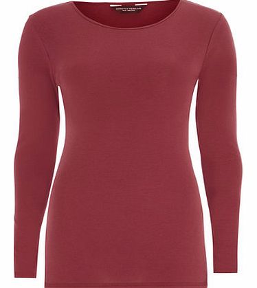 Dorothy Perkins Womens Pink long sleeve crew basic jersey top-