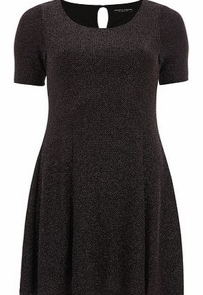 Dorothy Perkins Womens Pink metallic skater dress- Pink DP07252614