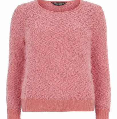 Dorothy Perkins Womens Pink Pom Pom Jumper- Pink DP55145844