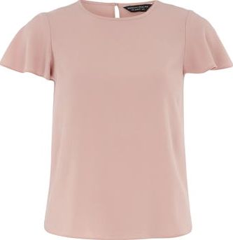 Dorothy Perkins, 1134[^]262015000706985 Womens Pink Soft T Shirt- Pink DP05596314