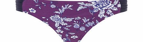 Dorothy Perkins Womens Plum Floral Butterfly Bikini Bottoms-