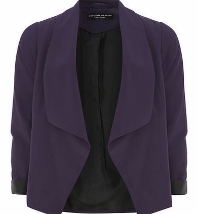Dorothy Perkins Womens Plum Waterfall Jacket- Plum DP66801571