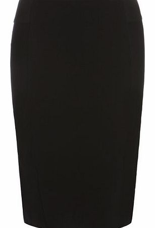 Dorothy Perkins Womens Ponte Pencil Skirt- Black DP14544910